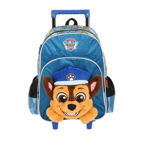 Mochila de Rodinhas Sem Alça Luxcel Patrulha Canina Azul