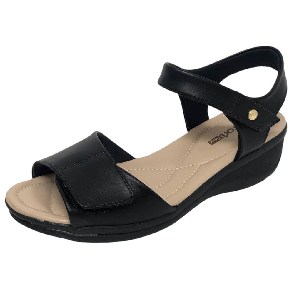 Sandália Feminina Elástico Casual Conforto Comfortflex