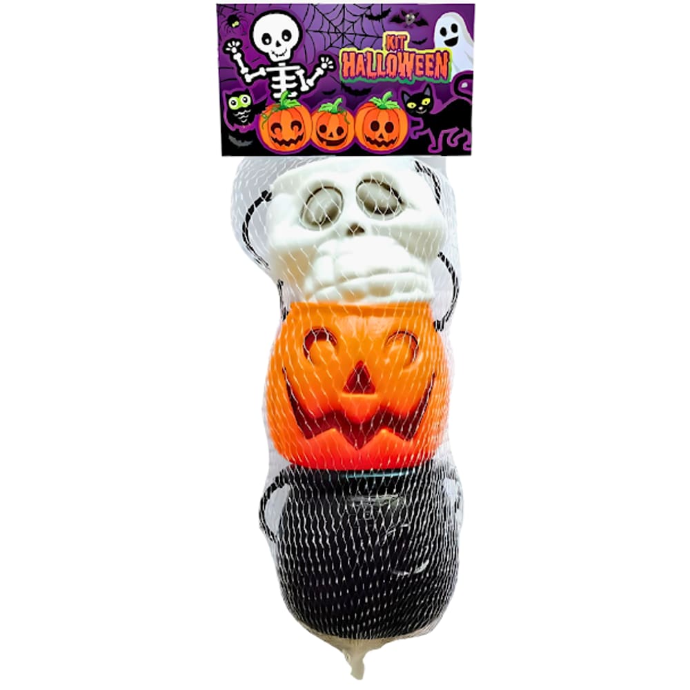 Kit Halloween Kids Fantasia Acessório Para Festas Brasilflex