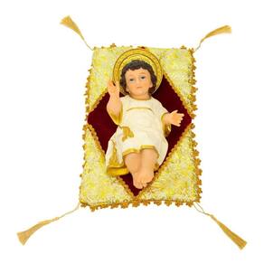 Menino Jesus Almofada Solto Presépio Natal 20 Cm Resina