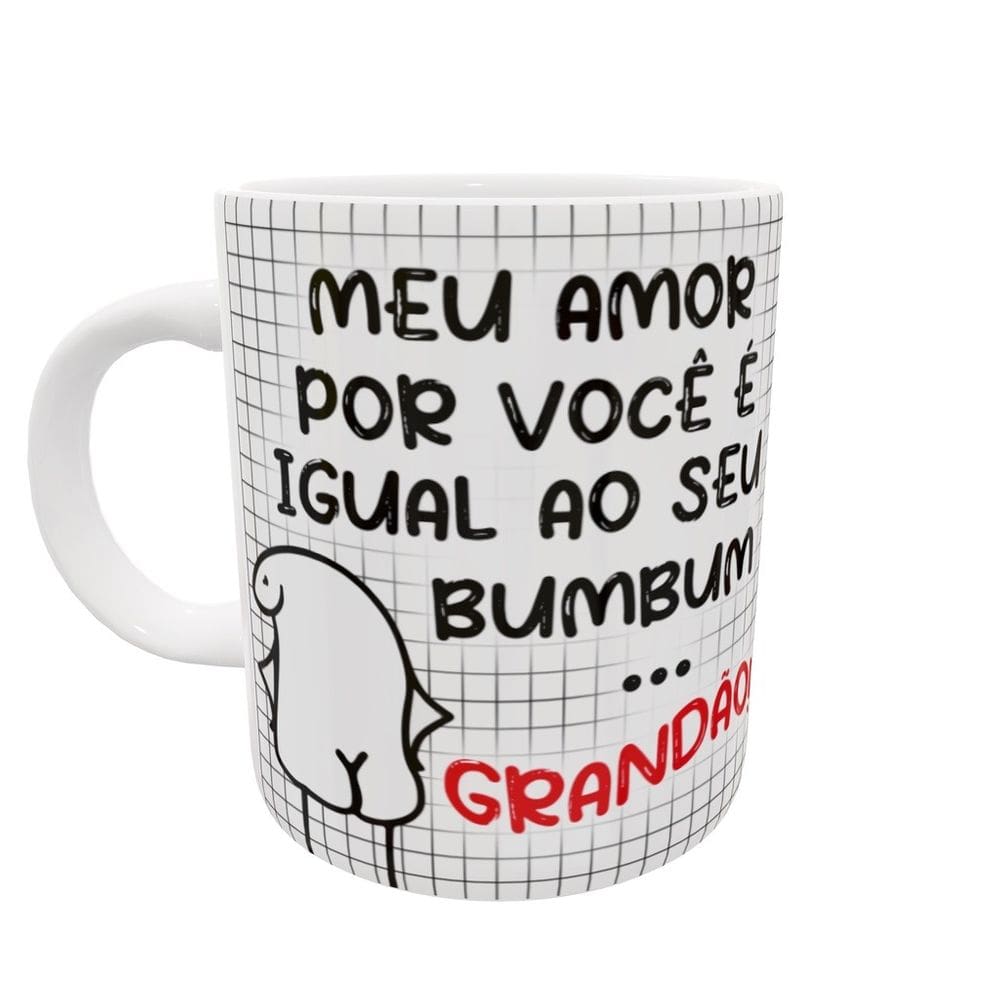 Caneca Namorado Meme Flork Porcelana Personalizada Divertida