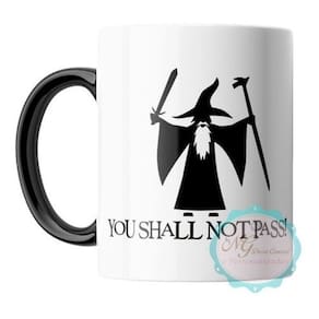 Caneca Porcelana Senhor Dos Anéis Galdalf You Shall Not Pass