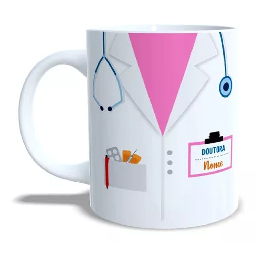 Caneca Xicara Personalizada Medica Medicina Ceramica