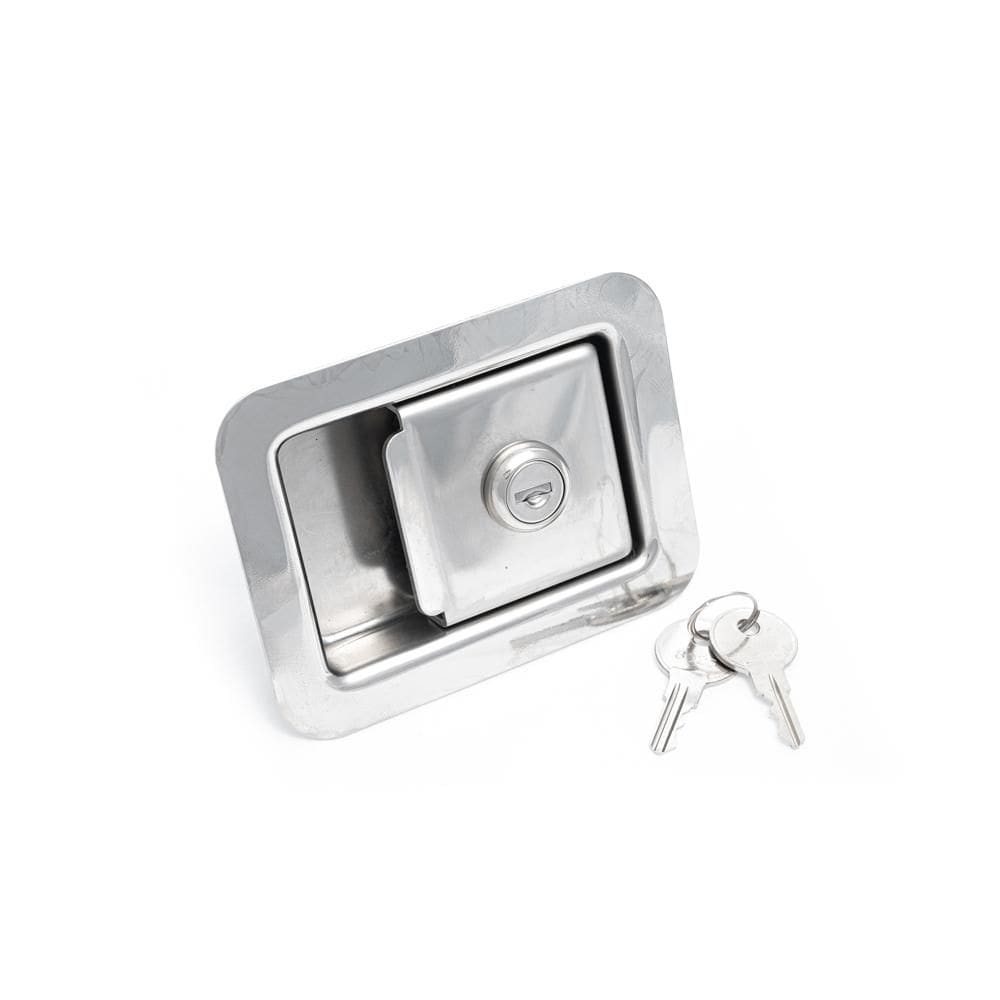 Maçaneta Externa Polído Aço Inox Ambulâncias Bagageiros Baús [F103]