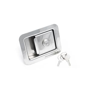 Maçaneta Externa Polído Aço Inox Ambulâncias Bagageiros Baús [F103]