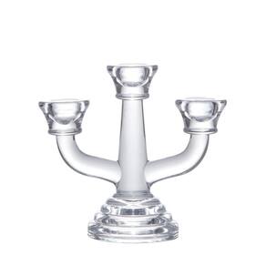 Candelabro de Vidro para 3 Velas Allure 15x7x13cm - Wolff