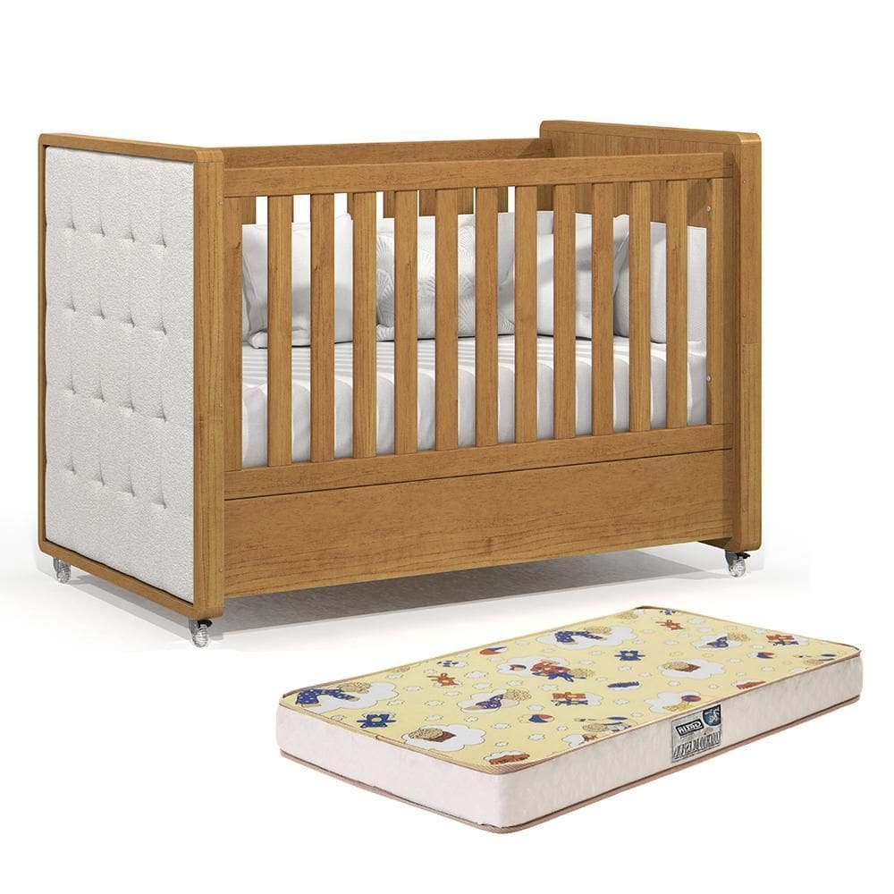 Berço Americano Tutto New com Capitonê e Colchão Supreme - Matic Móveis