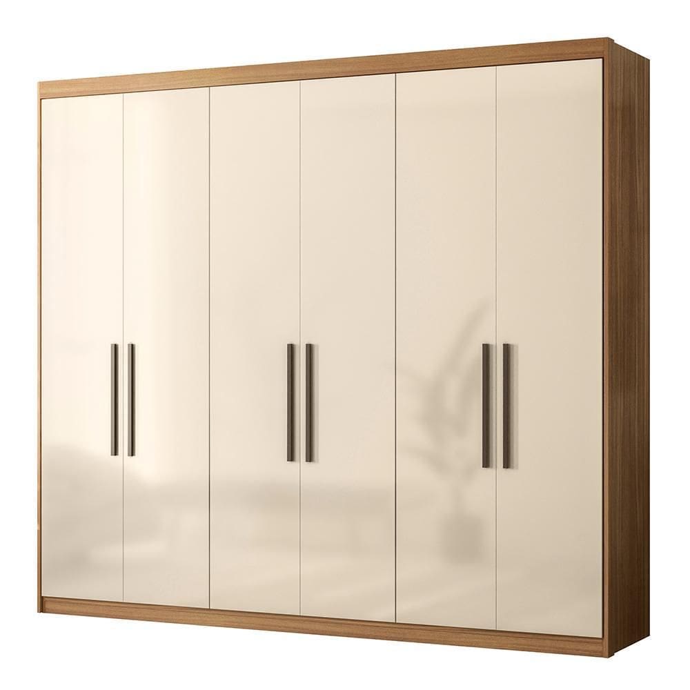 Guarda Roupa Venice 6 Portas, 4 Gavetas e 3 Cabideiros - Demóbile