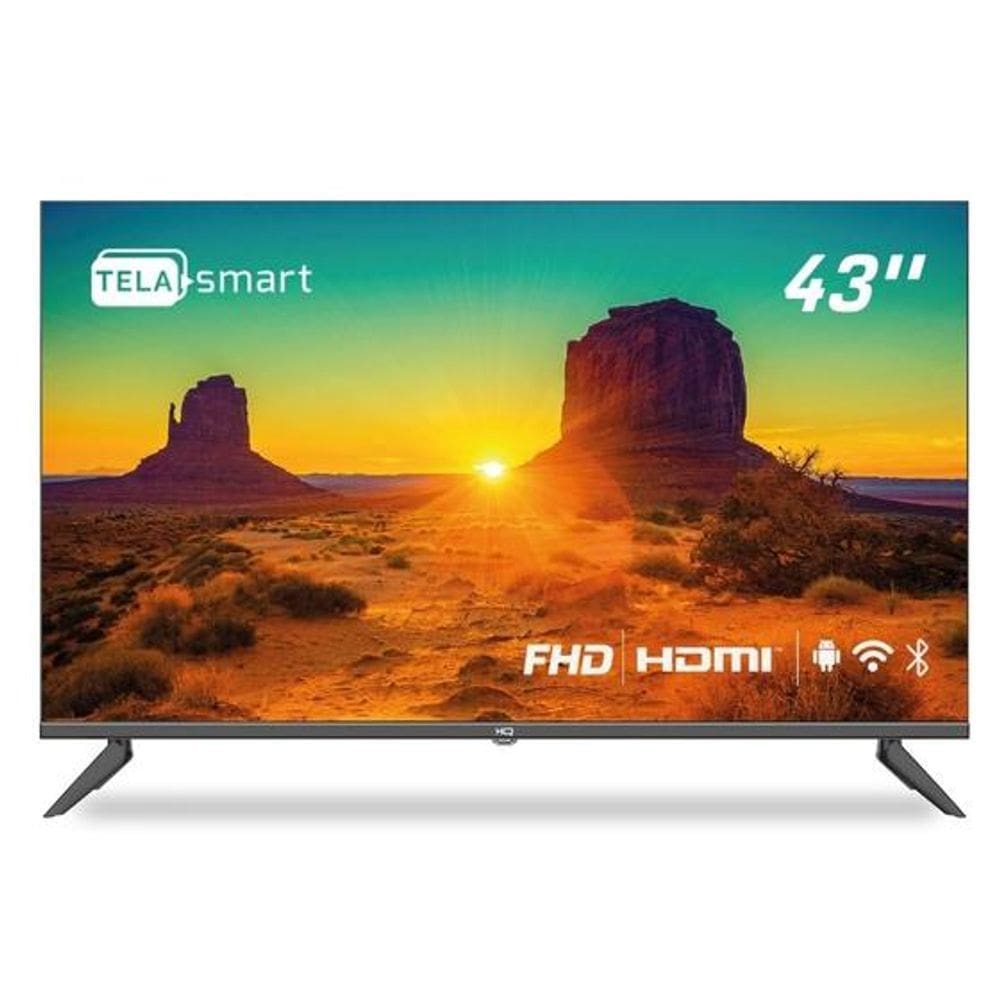 Smart TV 43" HQ Full HD, HDR, Android 11, Design Slim, Wifi, Bluetooth