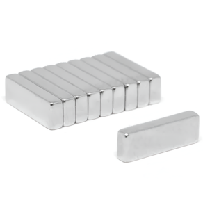 20Un. Imã De Neodímio Metálico Retangular 12x4x2mm - N35