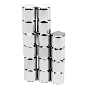 100Un. Imã De Neodímio Forte Trava Tudo Cilindro 5x5mm - N35