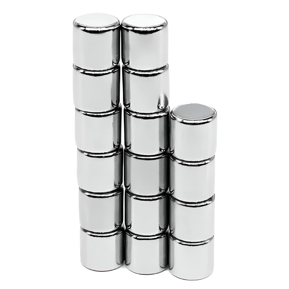 30Un. Super Imã De Neodímio Forte Cilindro 5x5mm - N35
