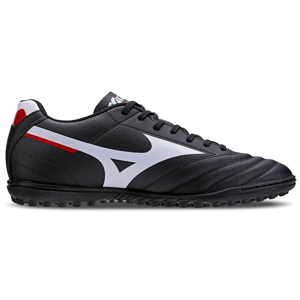 Chuteira Society Mizuno Morelia Club Preto/Branco/Vermelho