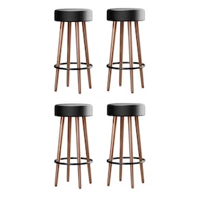 Kit 4 Banquetas Berlin 70cm Couríssimo - Salaone