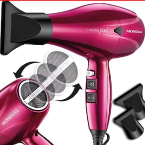 Secador Profissional Mondial Chrome 2000w Pink SC-33 Íon