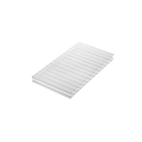 Chapa De Policarbonato Alveolar Cristal 4mm - 2,10m X 6,00m - Polygal
