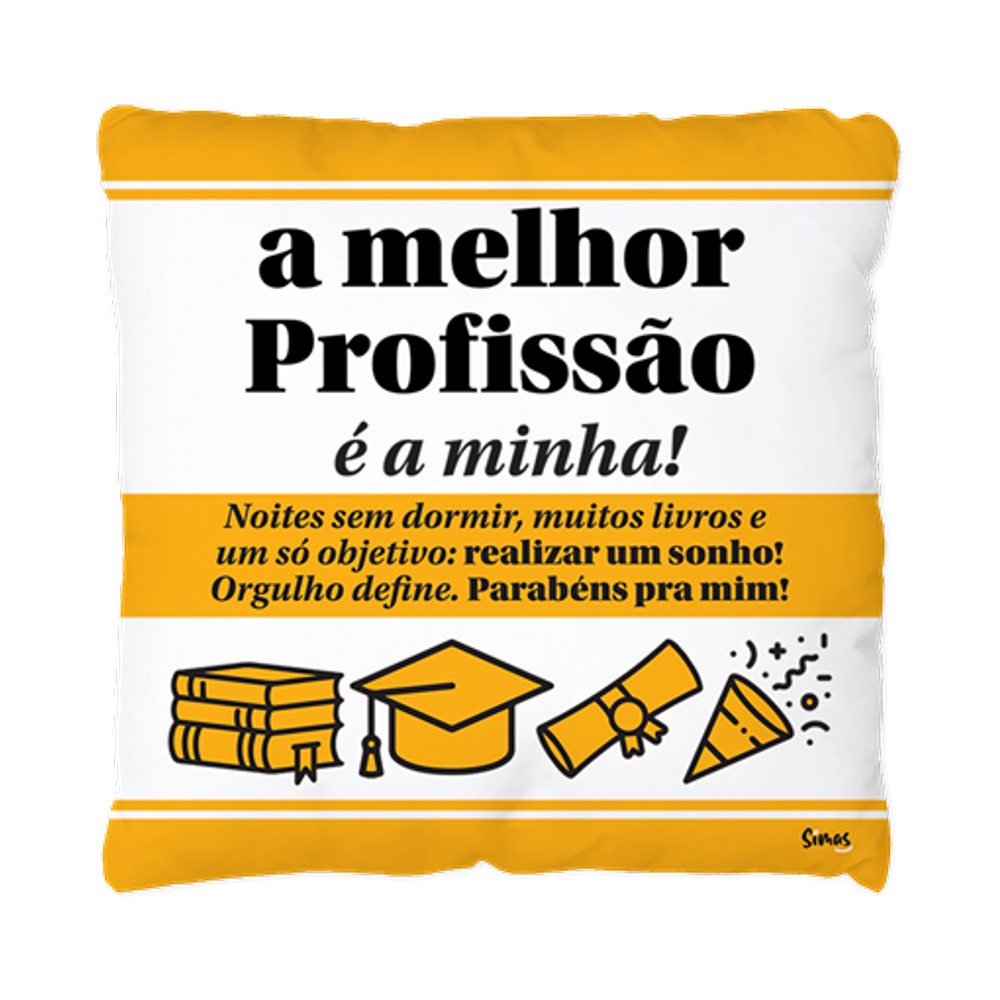 Almofada Quadrada Profissões - A melhor