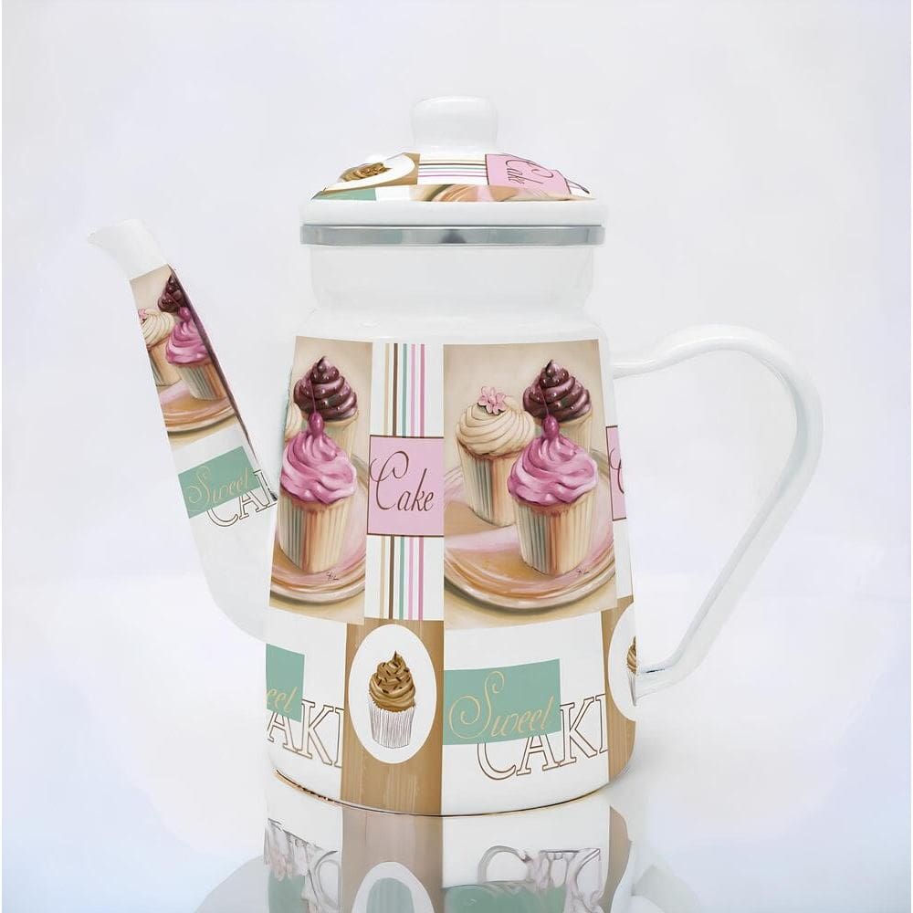 Bule Esmaltado Vintage 1,2L à Indução Cake