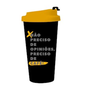 Copo Viagem - Preciso de Café