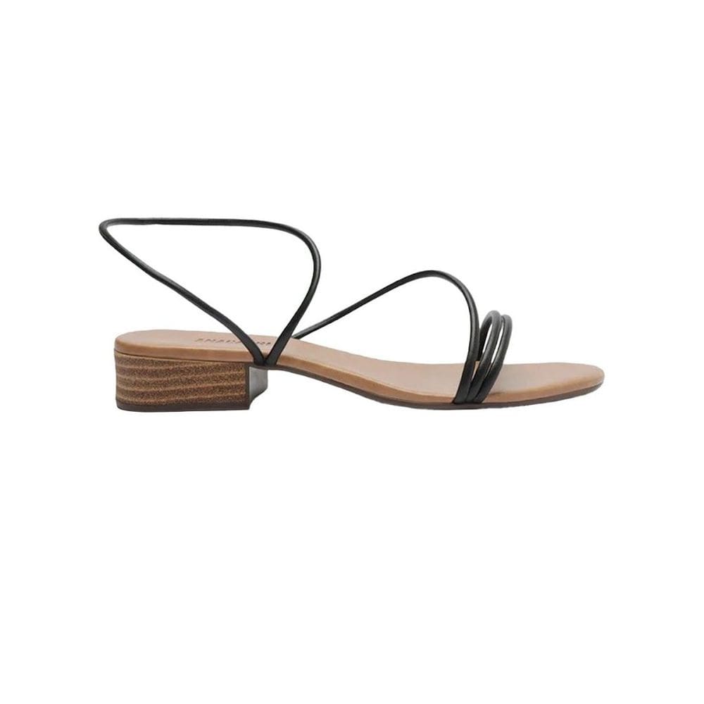 Sandália Anacapri Salto Bloco Tiras Finas