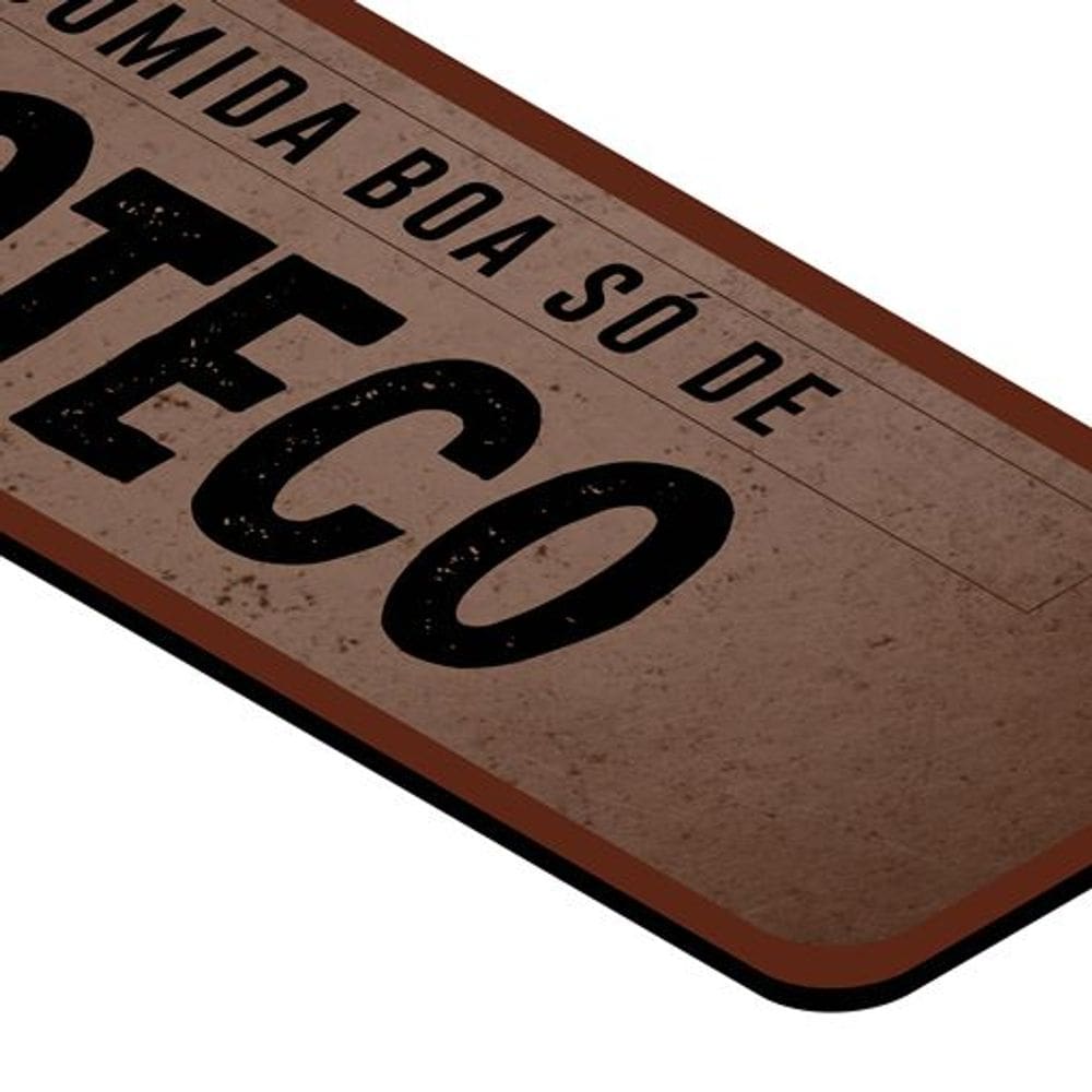 Placa de Parede Decorativa - Comida de Boteco
