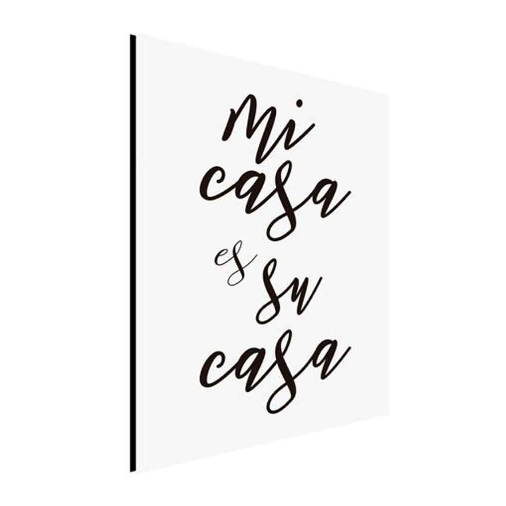 Placa de Parede Decorativa - Mi Casa Su Casa