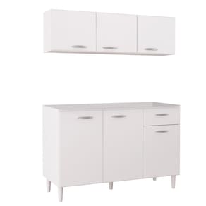 Armário de Cozinha CP01 Sem Tampo Classic P11 Branco - Mpozenato