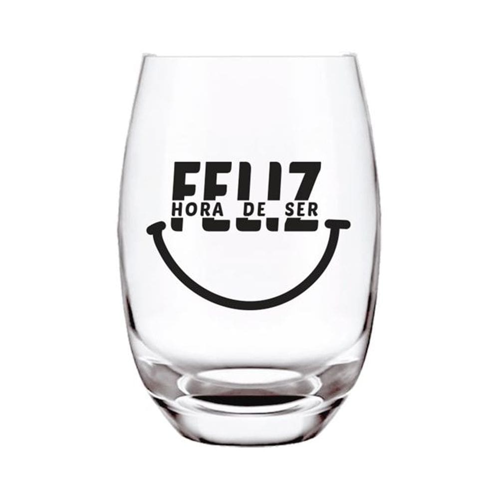Copo de Vidro Amber 440ml - Hora de Ser Feliz