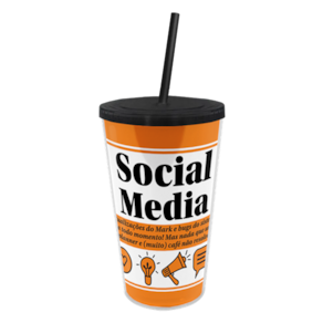 Copo Canudo Profissões - Social Media