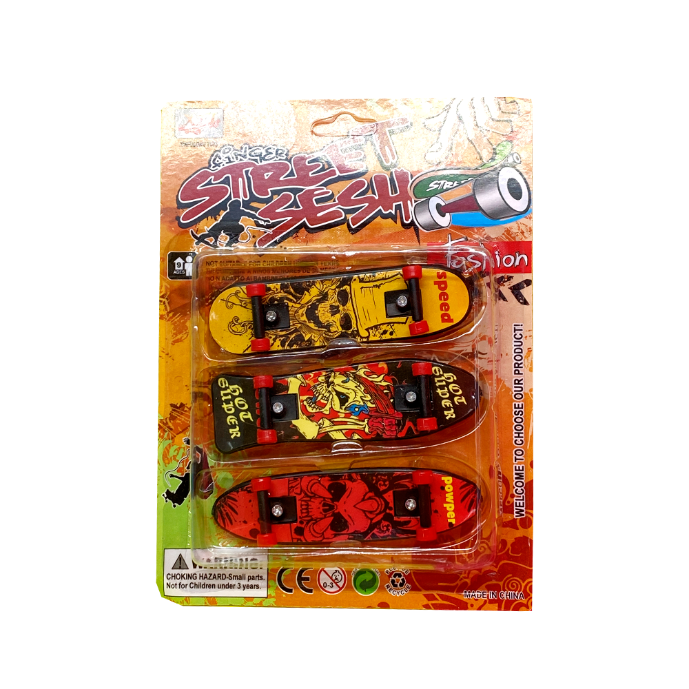 Kit com 3 Skates de Dedo - Diversão em Dobro (24 Kits)