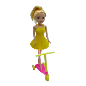NA MODA - Boneca com Vestido e Patinete (24 Unidades)