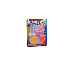 Cozinha Divertida - prato e talheres rosa (24 UNIDADES)