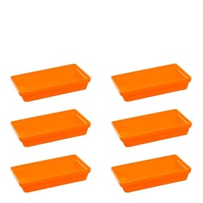Conjunto De Travessa Stillo Rasa 1,850l 6 Peças Laranja Em Polipropileno Linha Tropical Vem