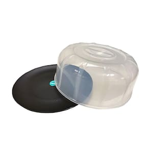 Boleira Elegance Redonda Com Tampa 30cm Preta Em Polipropileno Linha Tropical Vem