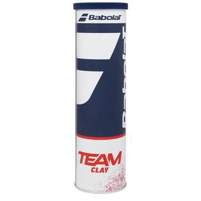 Bola de Tênis Babolat Team Clay Tubo em Lata com 4 Bolas