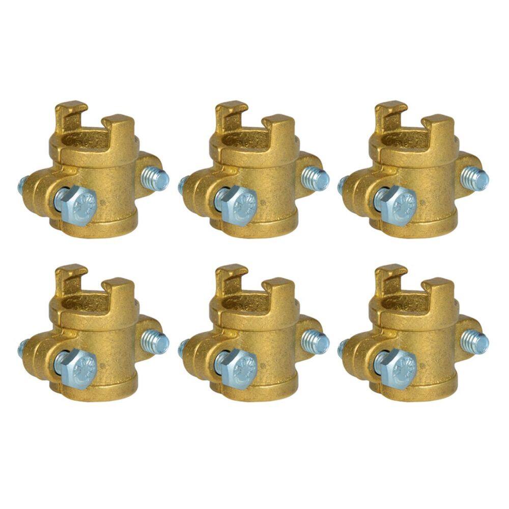 Kit 6 Abraçadeira Latão Bipartida Mangueira Alta Pressão 3/4