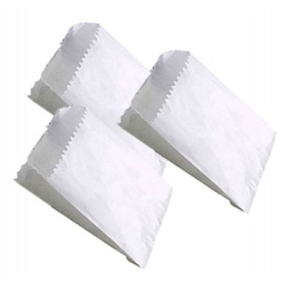 Saco de Papel Mono Branco Sanfonado 1 kg liso 200 unidades