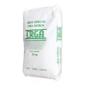 Areia Especial Para Filtros Media Fardo 25Kg Erga