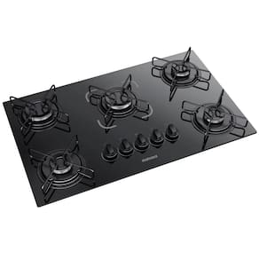 Fogão Cooktop 5 Bocas Bivolt Preto Essencial Itatiaia