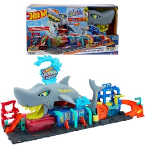 Pista Hot Wheels Lava Rápido Mega Tubarão City HTN82
