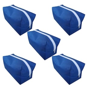 Kit 5 Necessaire Organizadora De Malas E Maquiagens Azul