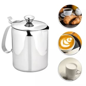 Leiteira Bule Para Café Chá Leite em Aço Inox 750ml