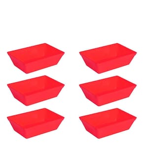 Conjunto De Travessa Stillo 2l 6 Peças Vermelho Em Polipropileno Linha Tropical Vem