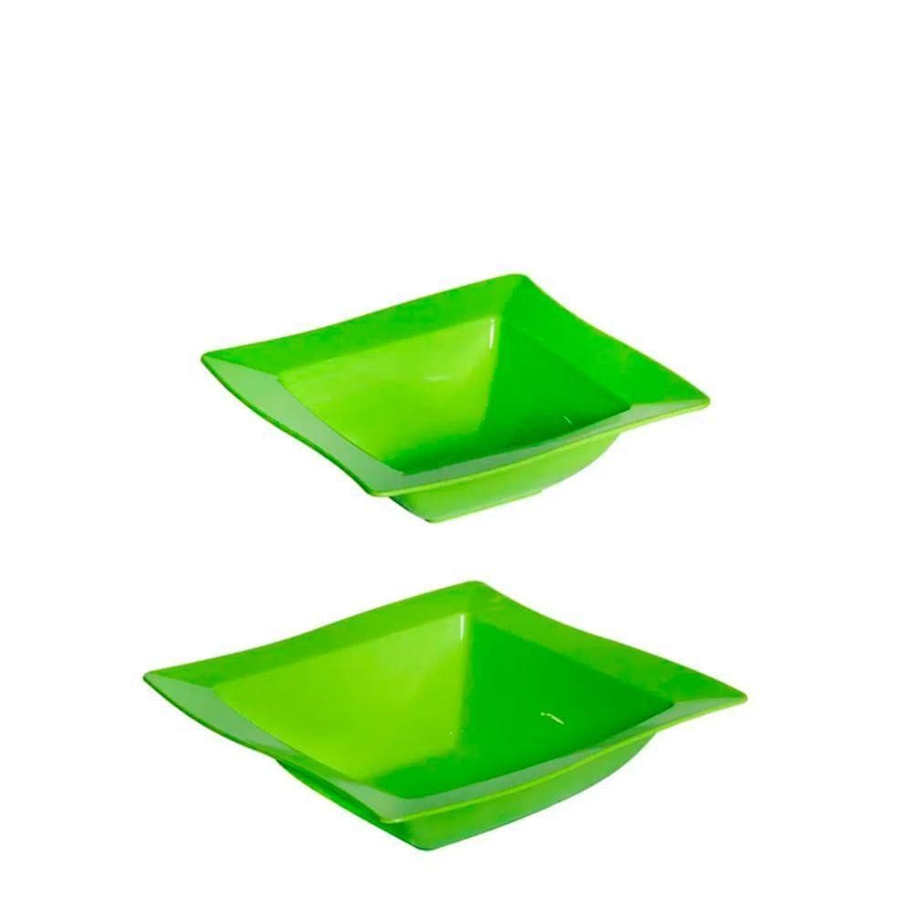 Kit Saladeira Moove 800ml + 2l Verde Em Polipropileno Linha Tropical Vem