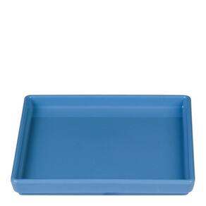 Prato Square Quadrado 13,5x13,5 Azul Em Polipropileno Linha Tendência Vem
