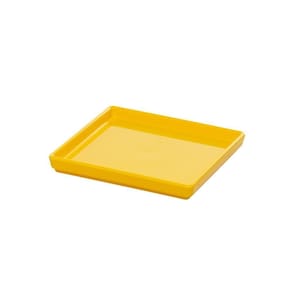 Prato Square Quadrado 13,5x13,5 Amarelo Em Polipropileno Linha Tropical Vem