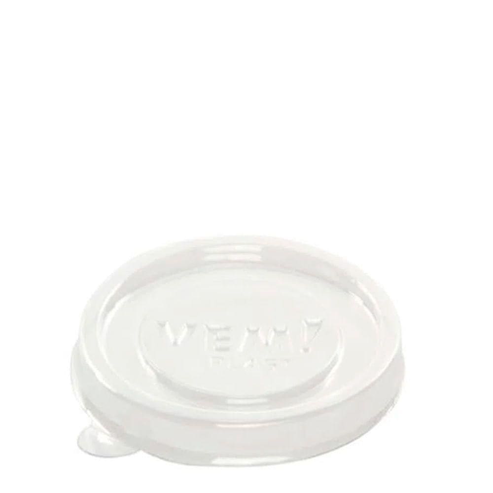 Tampa Descartável Para Ramequim 150ml Natural Em Pvc Vem