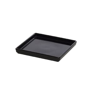 Prato Square Quadrado 13,5x13,5 Preto Em Polipropileno Linha Tropical Vem