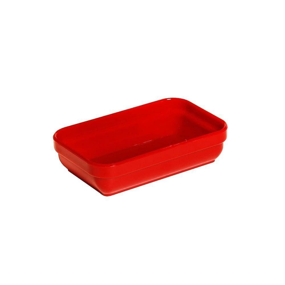 Travessa Cheff Retangular 250ml Vermelha Em Polipropileno Linha Tropical Vem