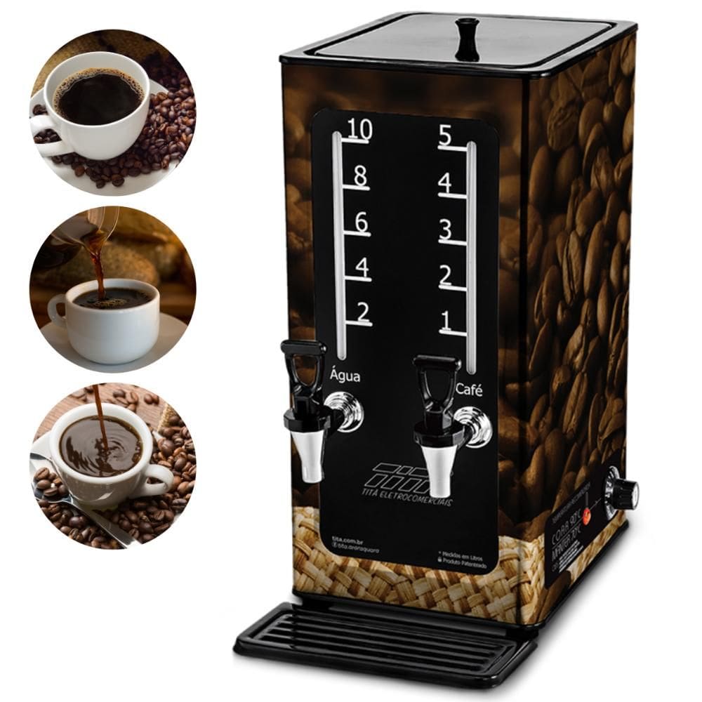 Cafeteira Elétrica 5 Litros Personalizada Coffee Line Com Coador Adesivada Titã